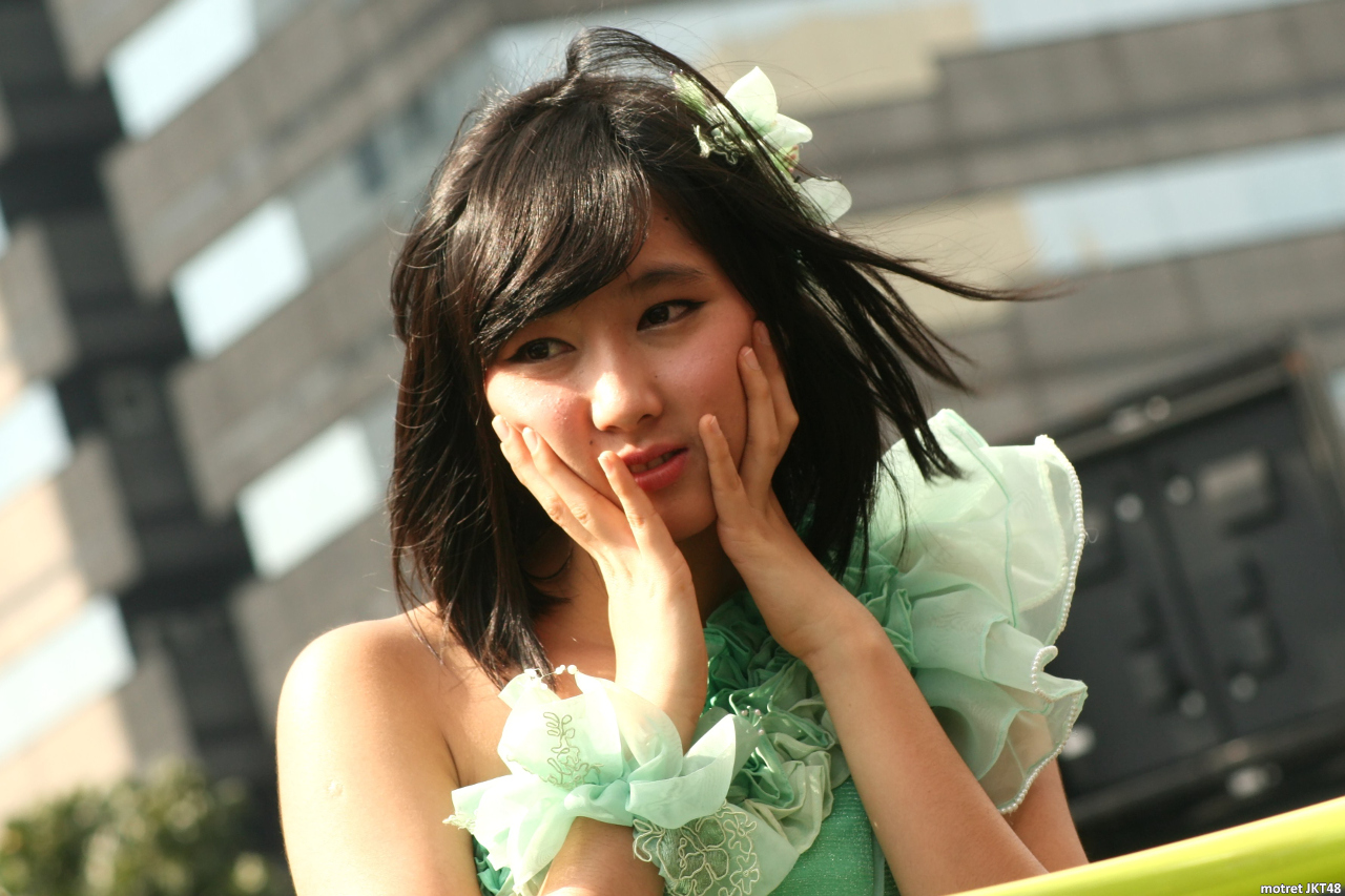 Rezky Wiranti Dhike JKT48 Sapa Indonesia Kompas TV Kampanye Senbatsu Sousenkyo Jakarta 29-03-2015