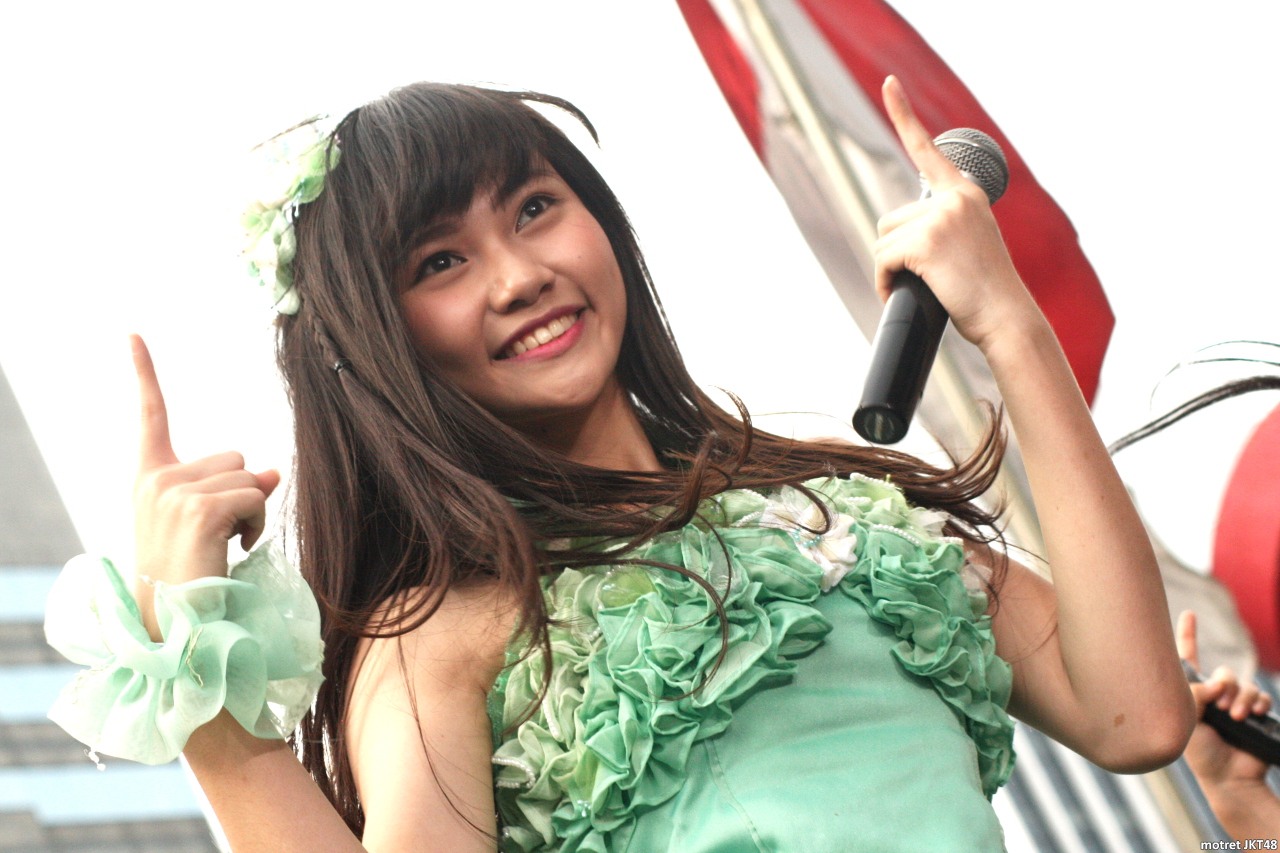 Andela Yuwono JKT48 Sapa Indonesia Kompas TV Kampanye Senbatsu Sousenkyo Jakarta 29-03-2015