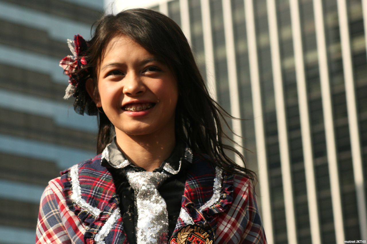 Feni Fitriyanti JKT48 Sapa Indonesia Kompas TV Kampanye Senbatsu Sousenkyo Jakarta 29-03-2015